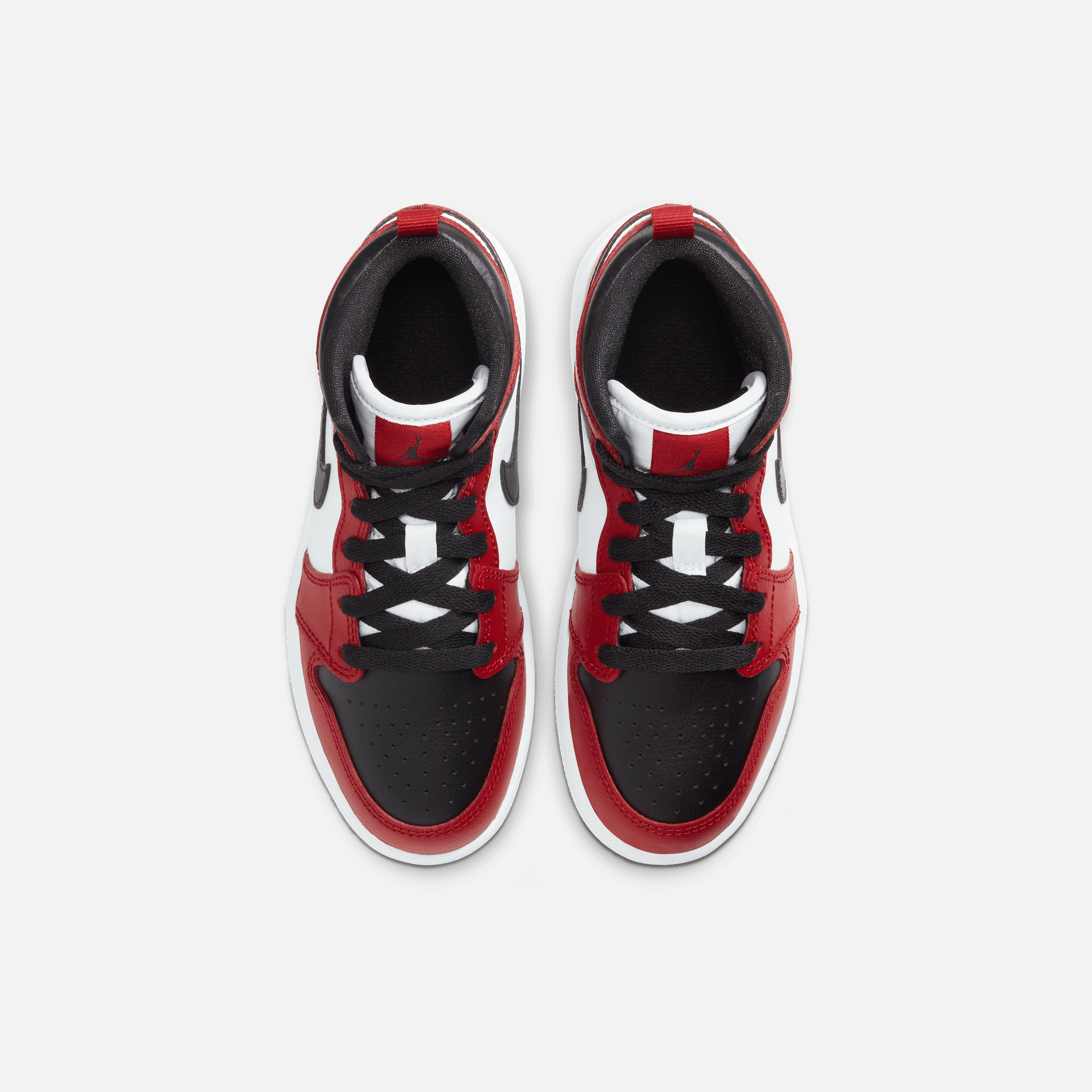 Air Jordan Kids' 1 Mid Chicago Black Toe (PS)