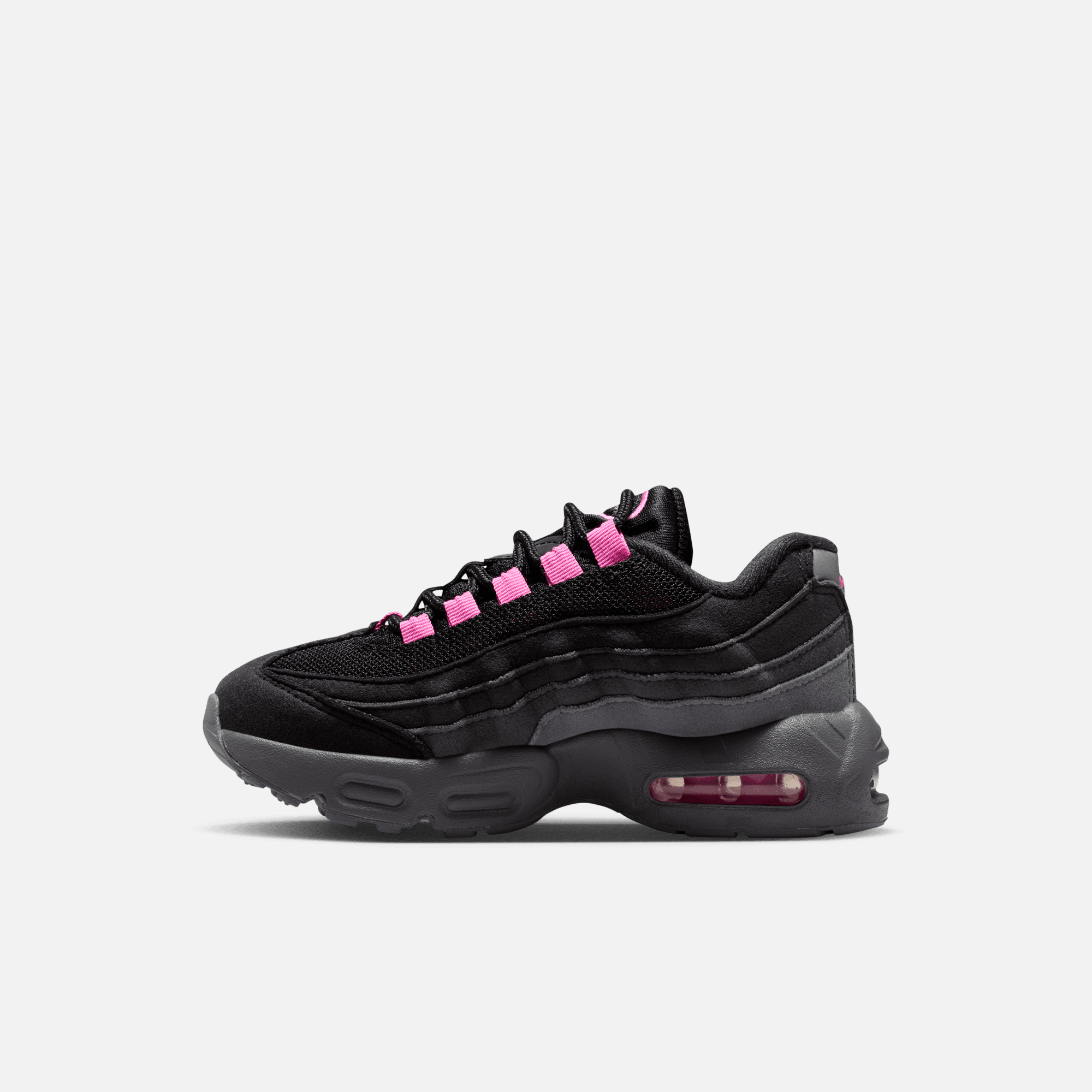 Nike Kids' Air Max 95 Black Playful Pink (PS)