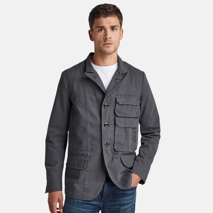 G-Star Raw Stacked Grey Pocket Blazer