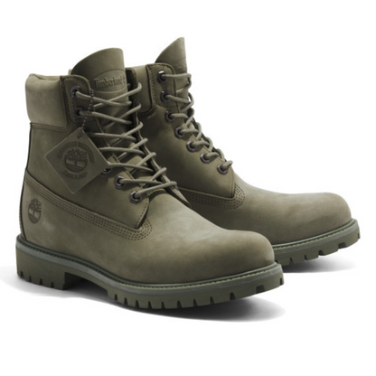 Timberland Premium 6-inch Waterproof Boot Green Nubuck