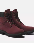 Timberland Premium 6-Inch Waterproof Burgundy Boots