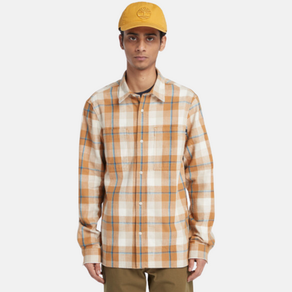 Timberland Work Heavy Wheat Flannel Shirt