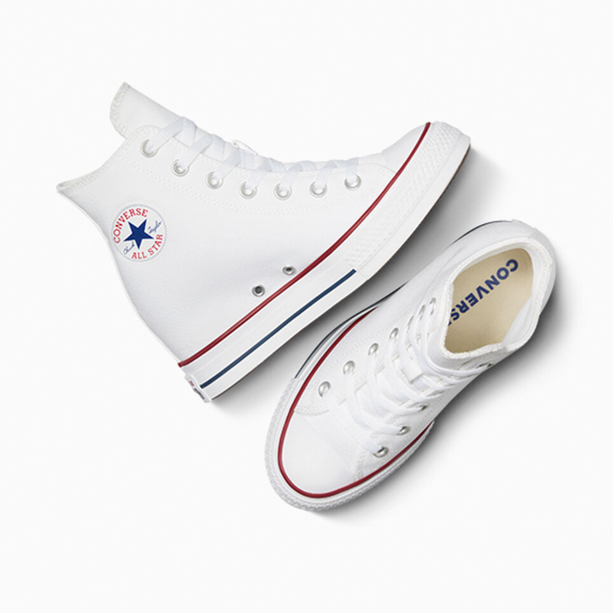 Converse Women s Chuck Taylor All Star Wedge Hi White 7.5