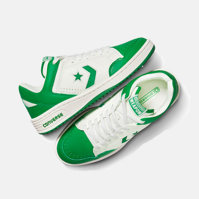Converse Weapon Leather OX Vintage Green White