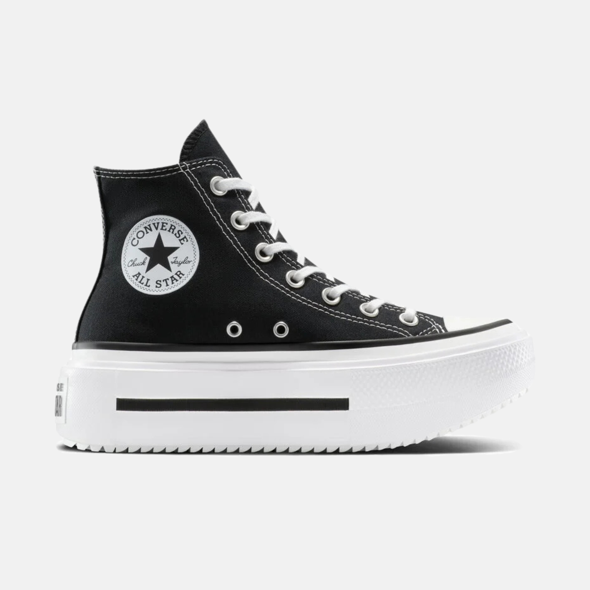 Converse Chuck Taylor All Star Lift Double Stack Hi Black – Puffer
