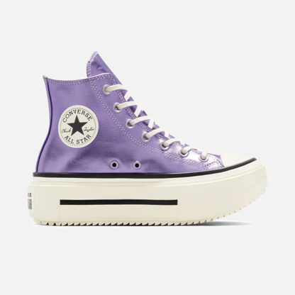Converse Chuck Taylor All Star Lift Double Stack Hi Metallic Lilac
