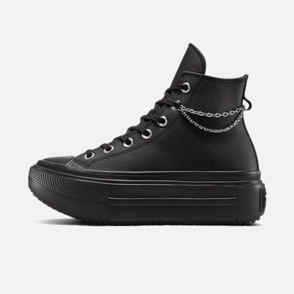 Converse Chuck Taylor All Star Lift Double Stack Hi Black Girli-Tude