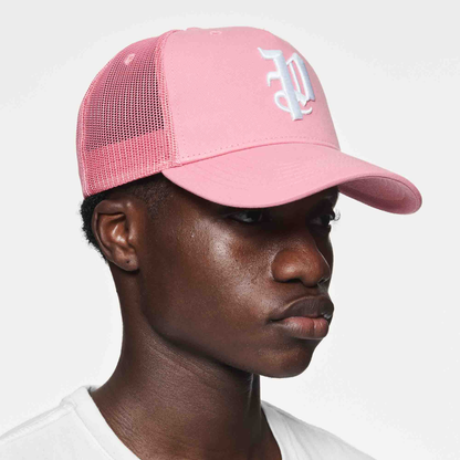 Purple Brand P Logo Pink Trucker Hat