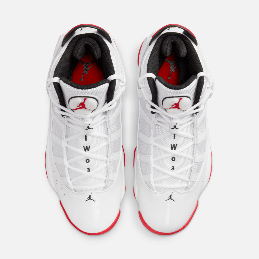 Air Jordan 6 Rings White University Red Black