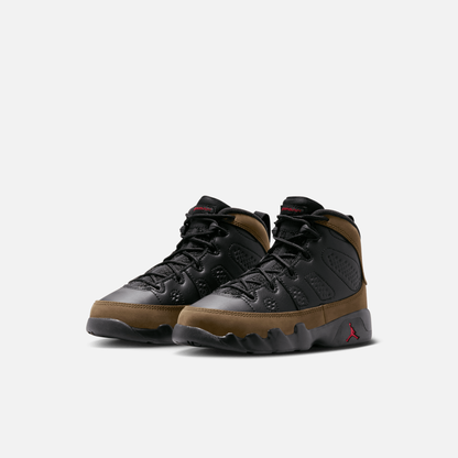 Air Jordan Kids' 9 Retro Olive (PS)