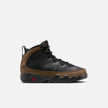 Air Jordan Kids' 9 Retro Olive (PS)