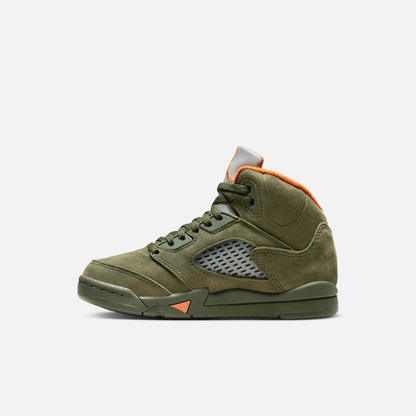 Air Jordan Kids' 5 Retro Olive (PS)