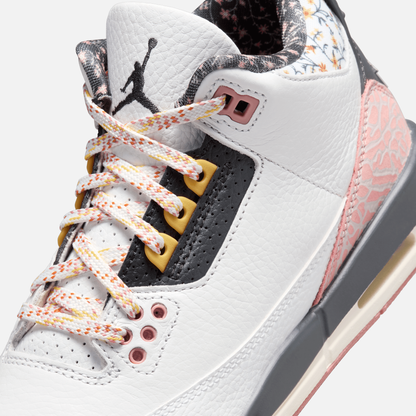 Air Jordan Big Kids' 3 Retro Vintage Floral (GS)