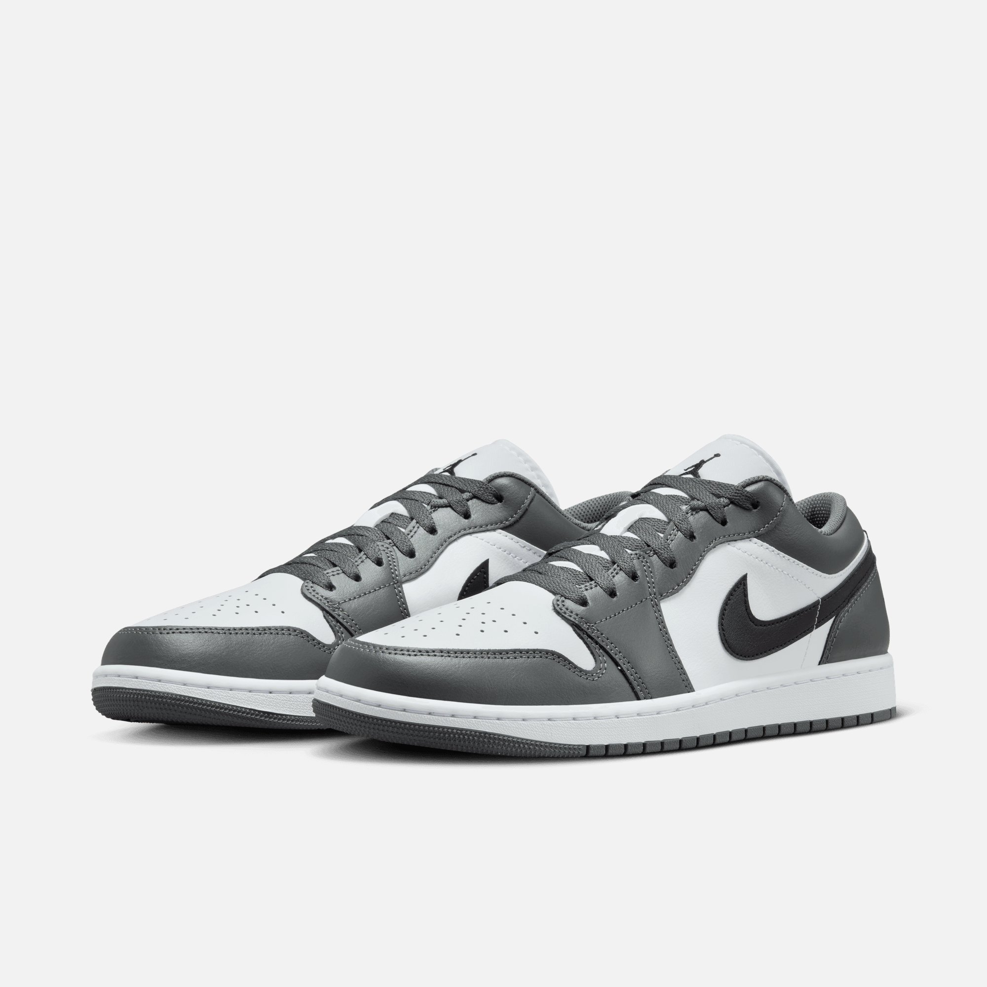 Men s Jordan Air 1 Low Shoes 8 White Black Iron Grey