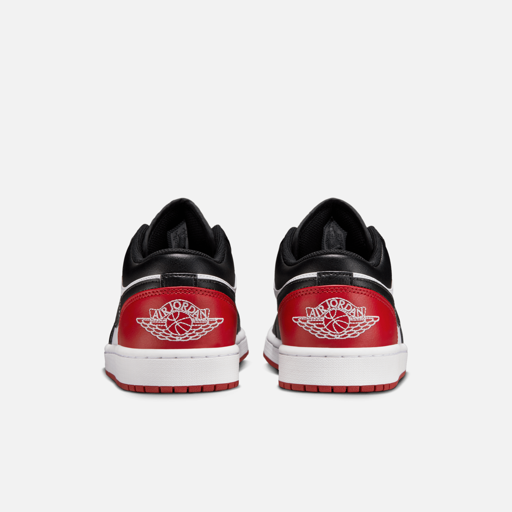 Air Jordan 1 Low Bred Toe 2.0 – Puffer Reds