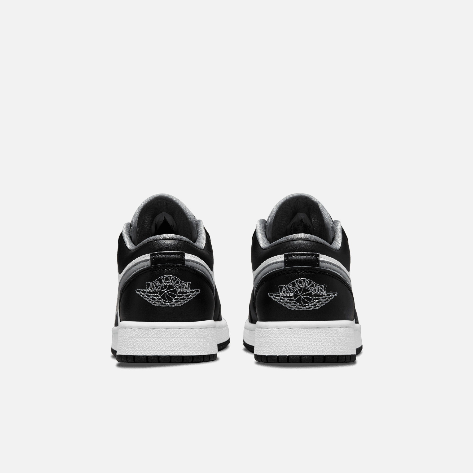 Air Jordan Big Kids' 1 Low Black White Grey (GS)