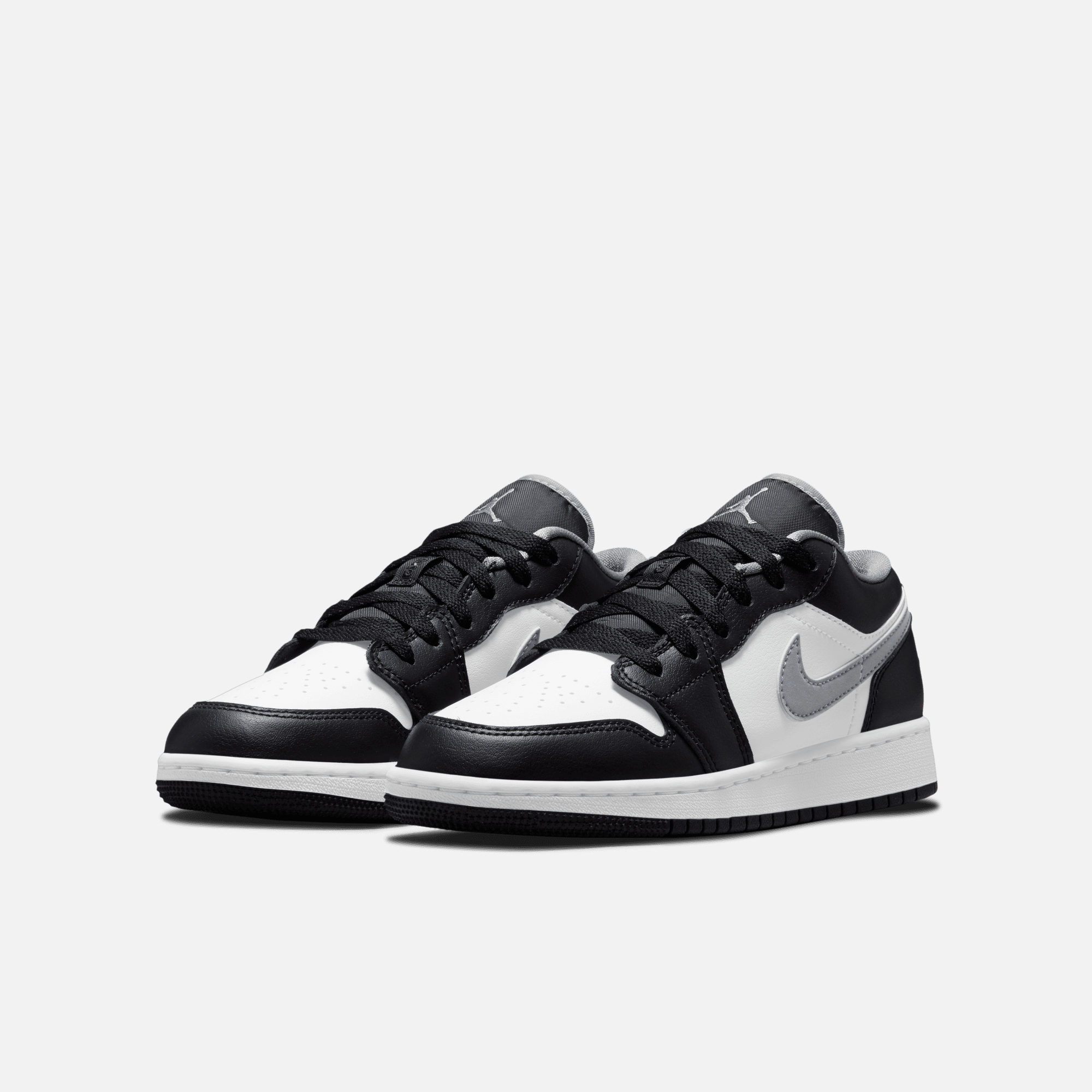 Air Jordan Big Kids' 1 Low Black White Grey (GS)