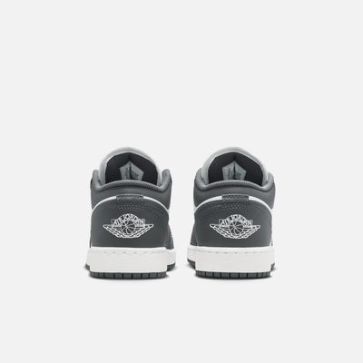 Air Jordan Big Kids' 1 Low Iron Grey White (GS)