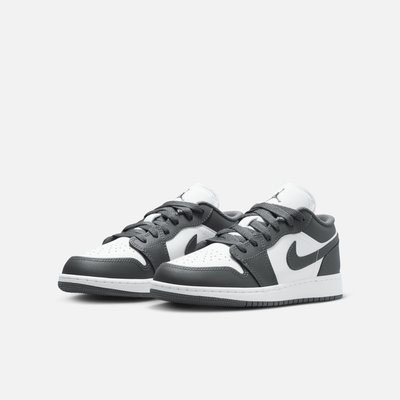 Air Jordan Big Kids' 1 Low Iron Grey White (GS)