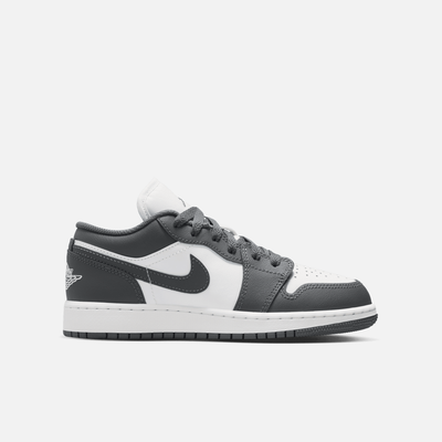 Air Jordan Big Kids' 1 Low Iron Grey White (GS)