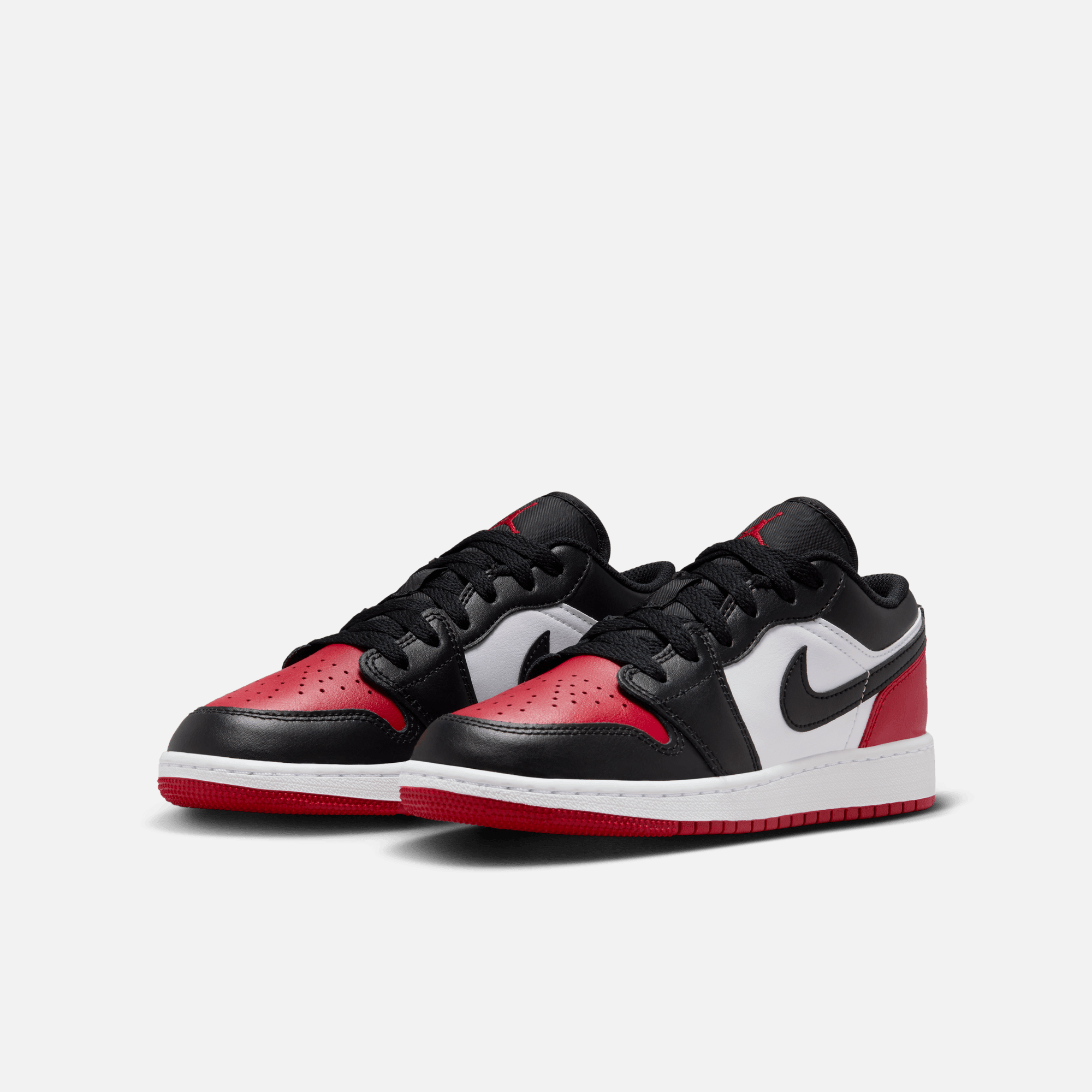 Air Jordan 1 Low Bred Toe (GS) – Puffer Reds