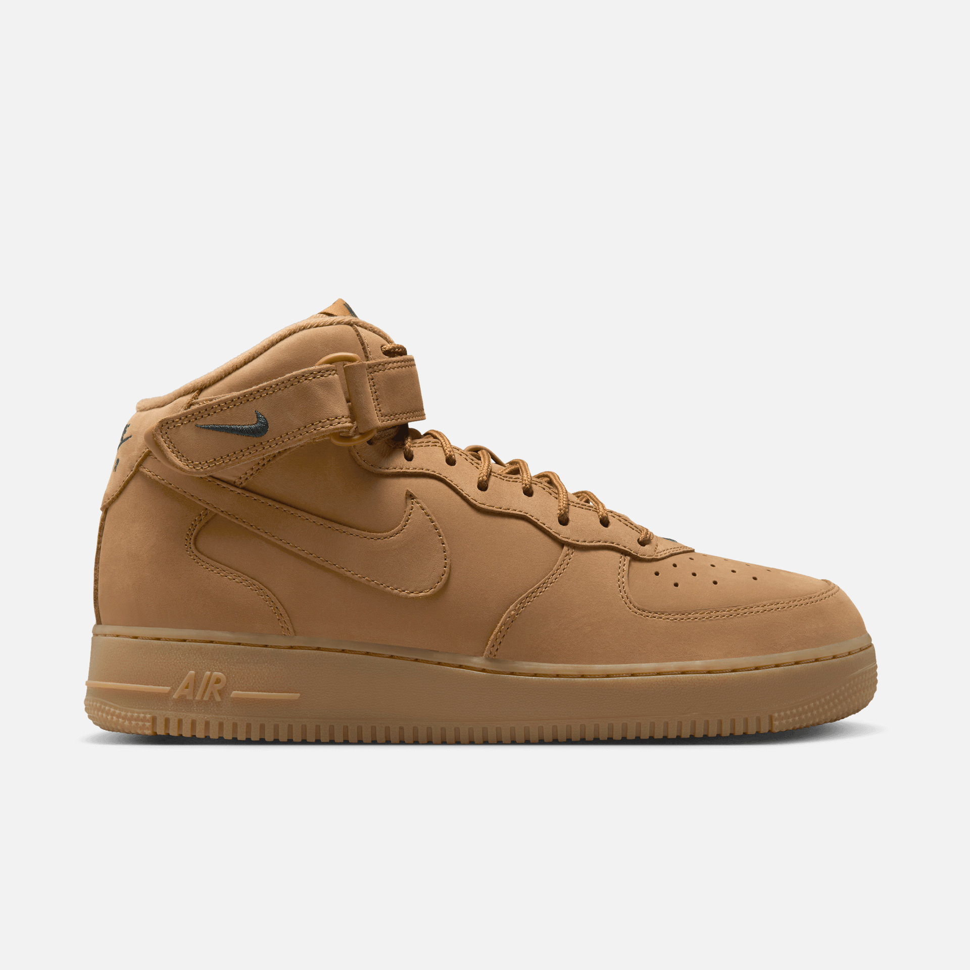 Nike Air Force 1 Mid Flax and Outdoor Green – Puffer Reds