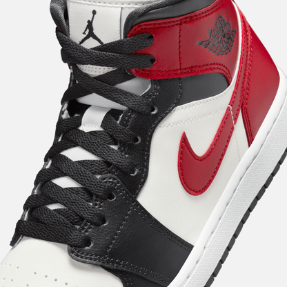 Air Jordan Women's 1 Mid Black Toe