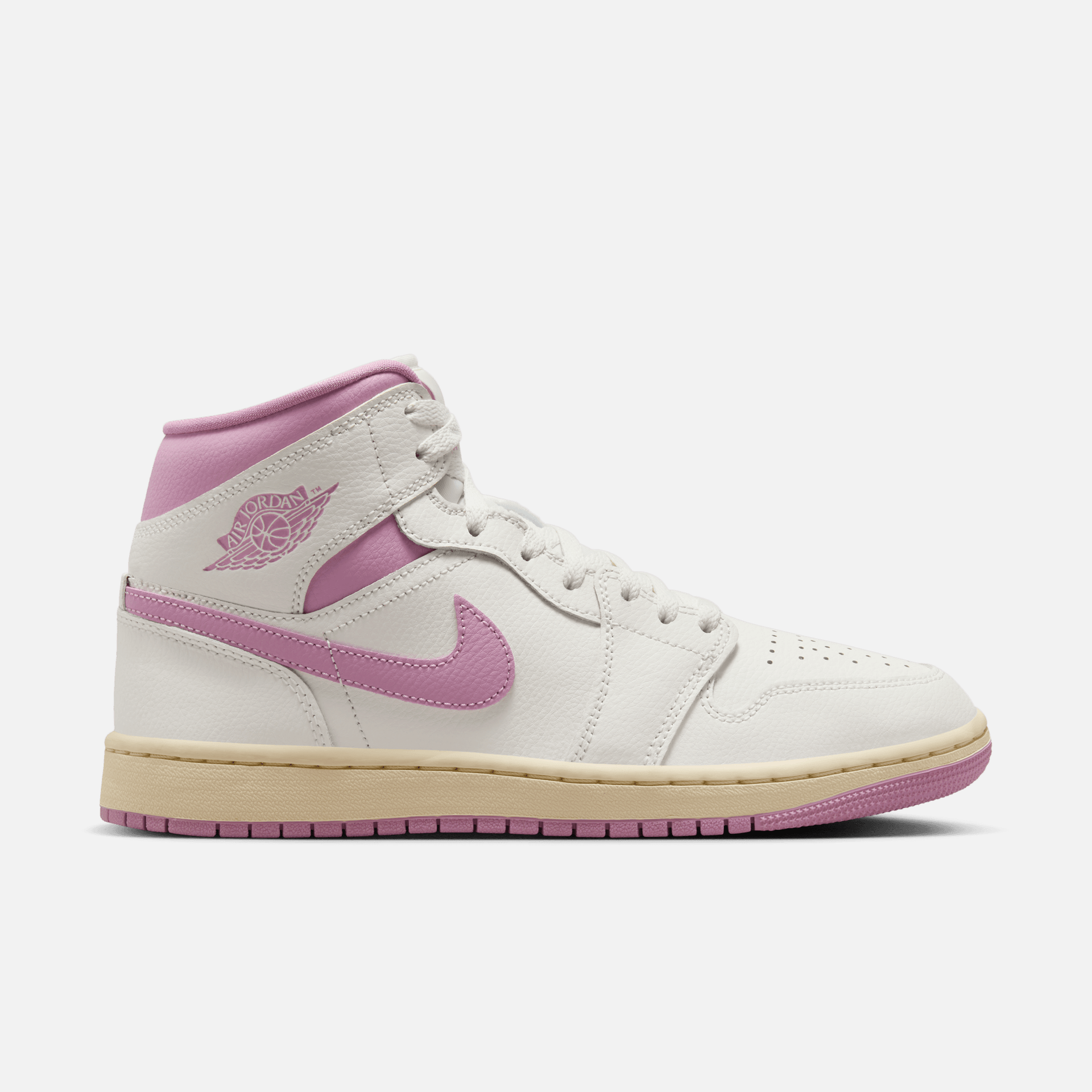 Air Jordan Women's 1 Mid Strawberries & Cream – Puffer Reds