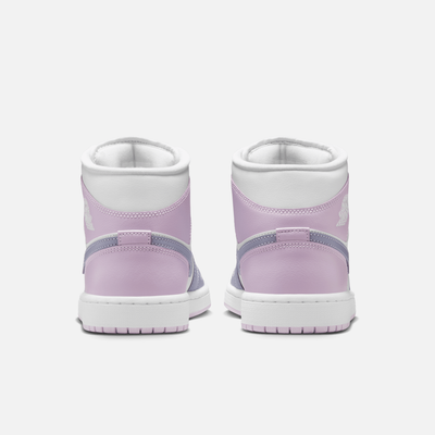 Air Jordan Women's 1 Mid Indigo Haze Doll White