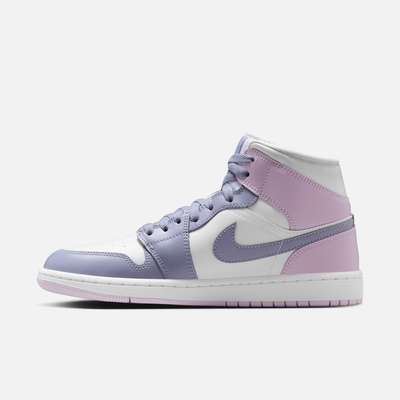Air Jordan Women's 1 Mid Indigo Haze Doll White