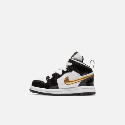 Air Jordan Kids' 1 Mid SE Black Gold (TD)