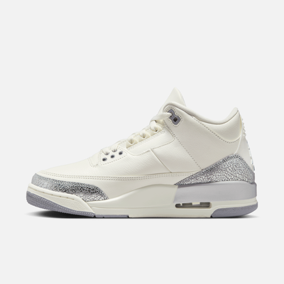 Air Jordan Women's 3 Retro Sail Cement Grey