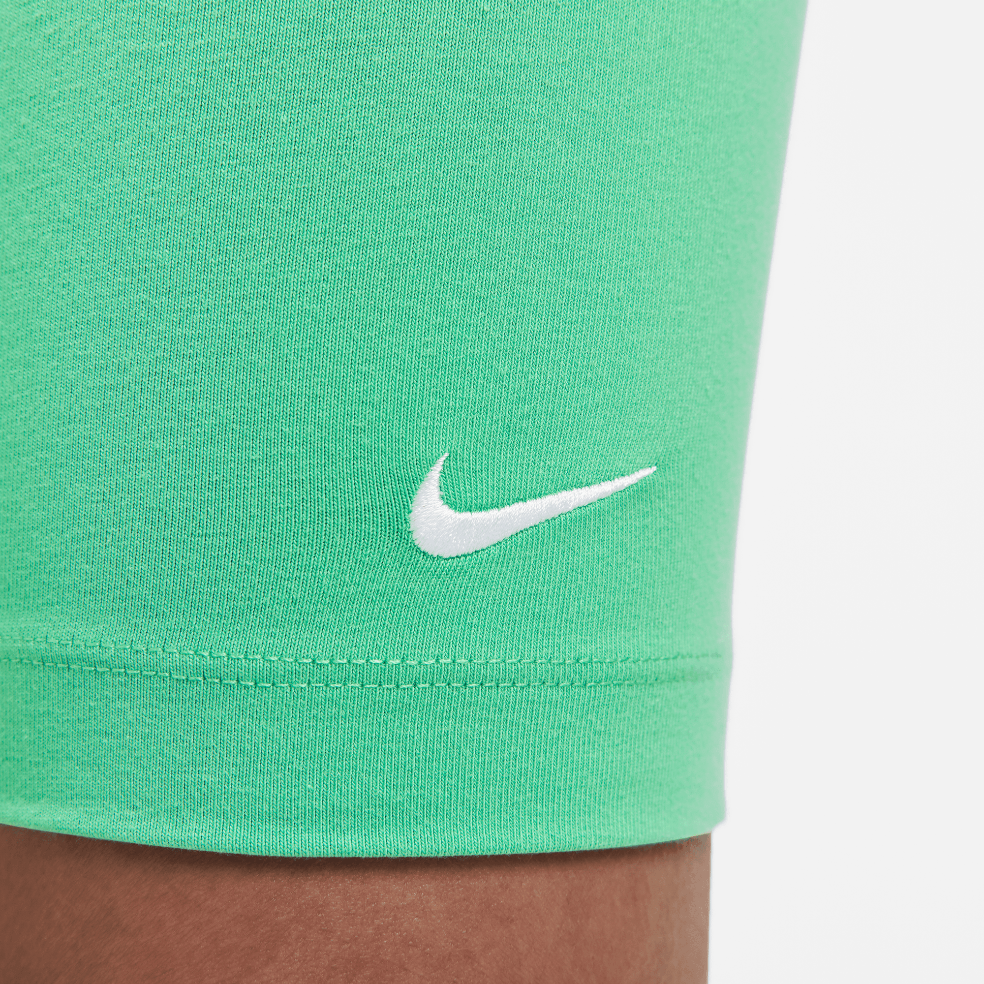 Nike Women's Sportswear Essential Green Mid-Rise Biker Shorts
