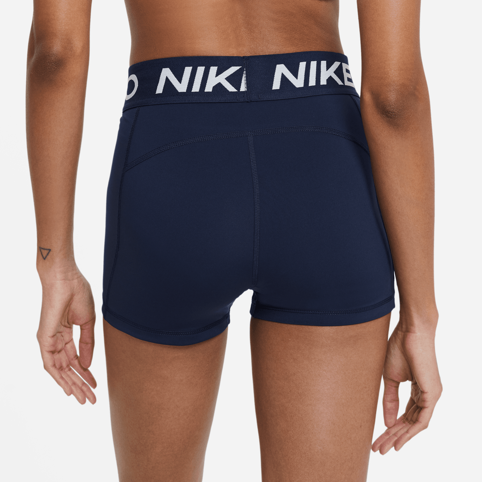 Nike Pro Women s Navy 3 Inch Shorts Puffer Reds