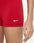 Nike Pro Women's 3-inch Red Shorts