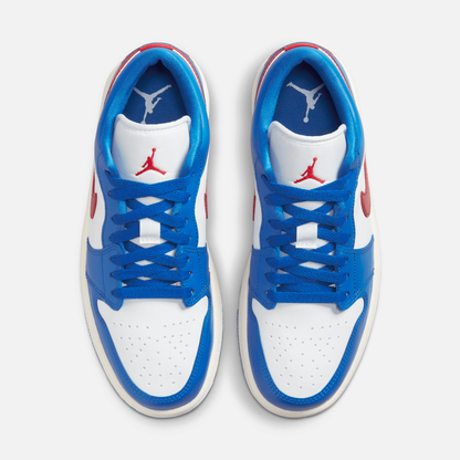 Air Jordan Women's 1 Low Sport Blue Gym Red