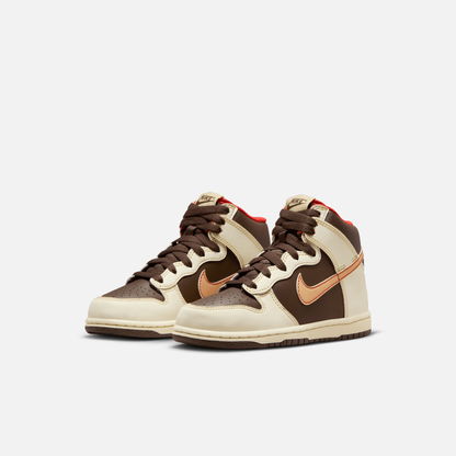 Nike Kids' Dunk High Baroque Brown (PS)