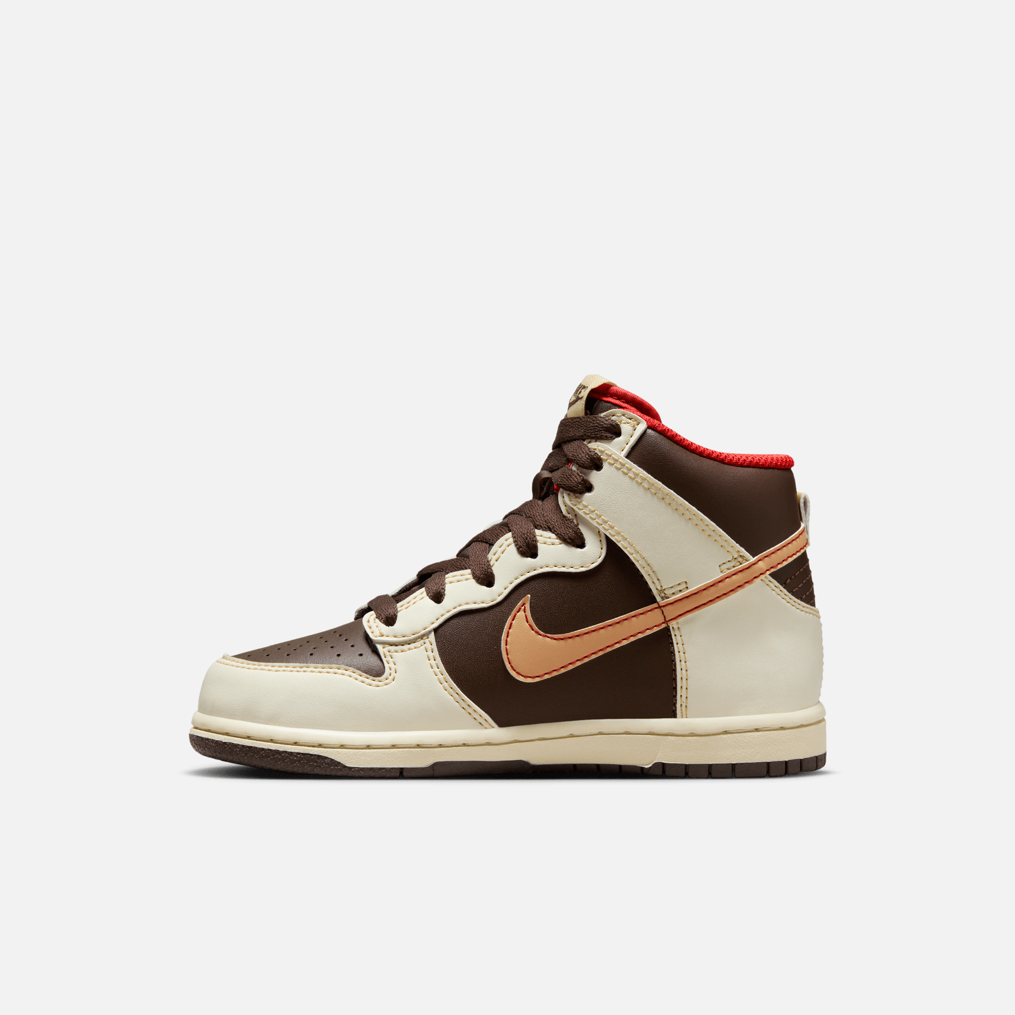 Nike Kids' Dunk High Baroque Brown (PS) – Puffer Reds