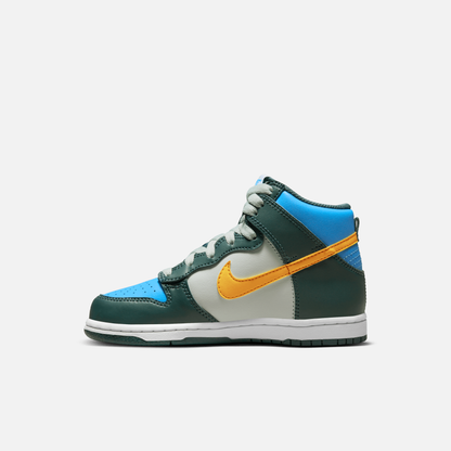 Nike Kids' Dunk High Deep Jungle University Blue (PS)