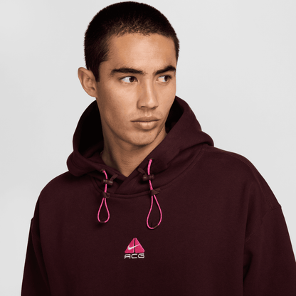 Nike ACG Therma-FIT Burgundy Fleece Pullover Hoodie