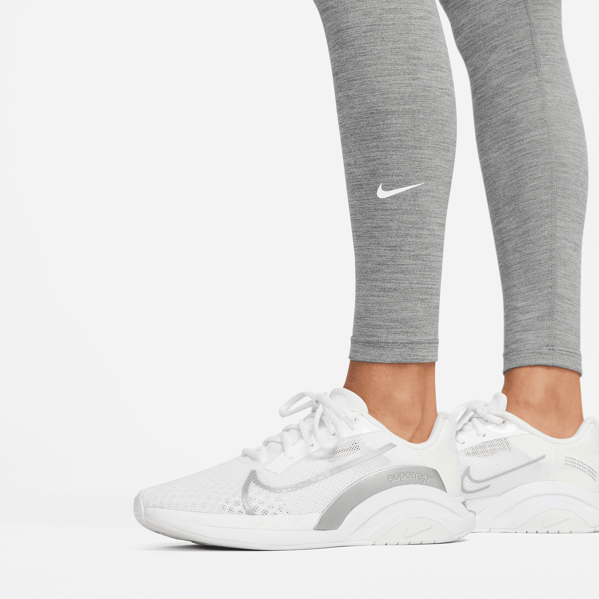 Nike Womens One High Rise Leggings - Grey