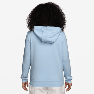 Nike Women's Sportswear Club Fleece Full-Zip Blue Hoodie