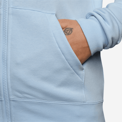 Nike Women's Sportswear Club Fleece Full-Zip Blue Hoodie