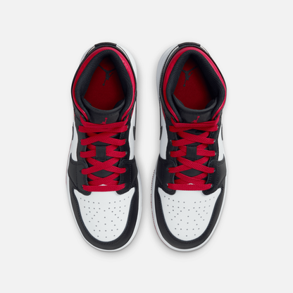 Air Jordan Big Kids' 1 Mid 'Gym Red Black Toe' (GS)