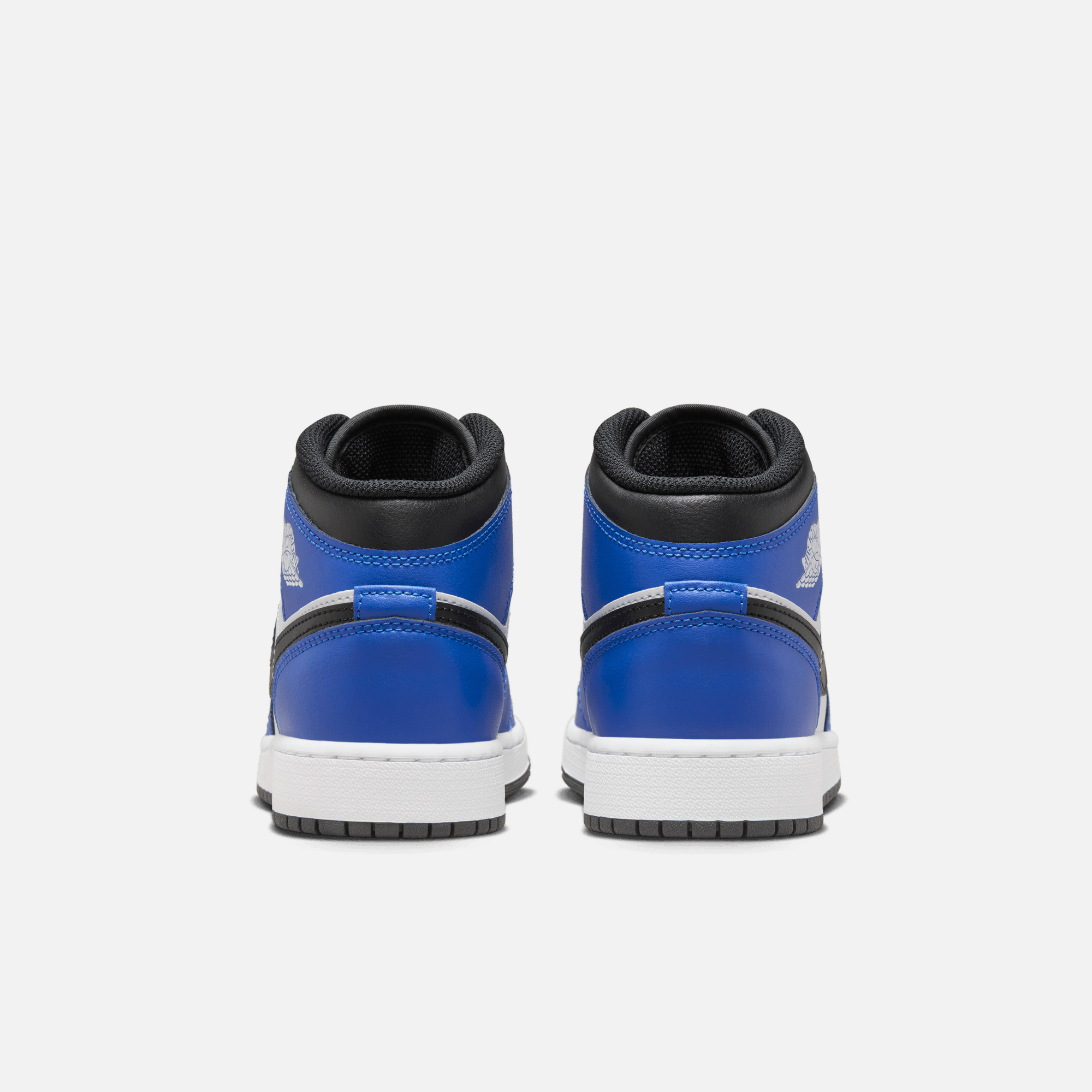 Air Jordan Big Kids' 1 Mid Game Royal White Black (GS)