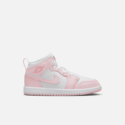 Air Jordan Kids' 1 Mid Pink Foam (PS)