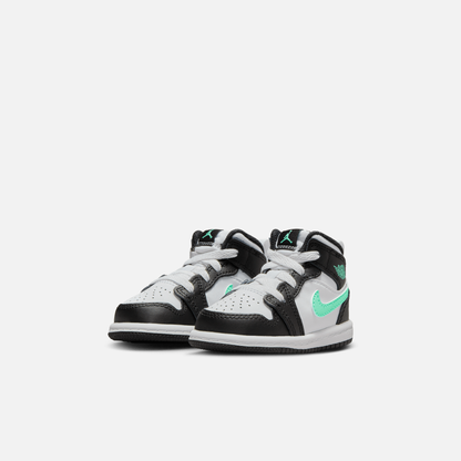 Air Jordan Kid's 1 Mid Glow Green (TD)