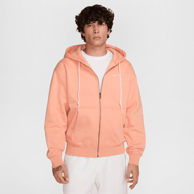 Nike Solo Swoosh Apricot Full-Zip Hoodie