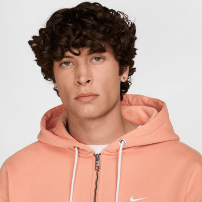 Nike Solo Swoosh Apricot Full-Zip Hoodie