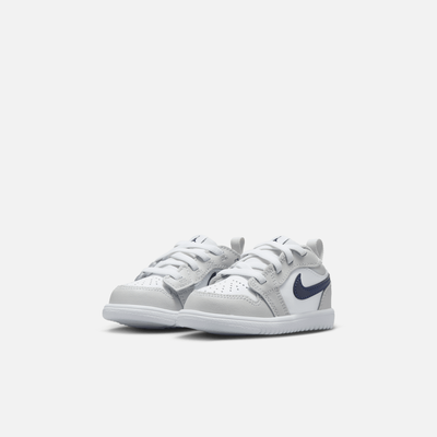 Air Jordan Kids' 1 Low Alt White Neutral Grey Gum (TD)